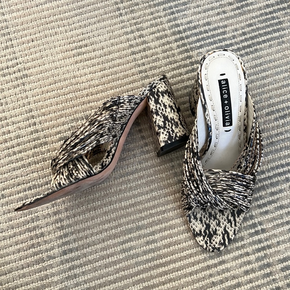 Alice and Olivia Snake Skin Heel
